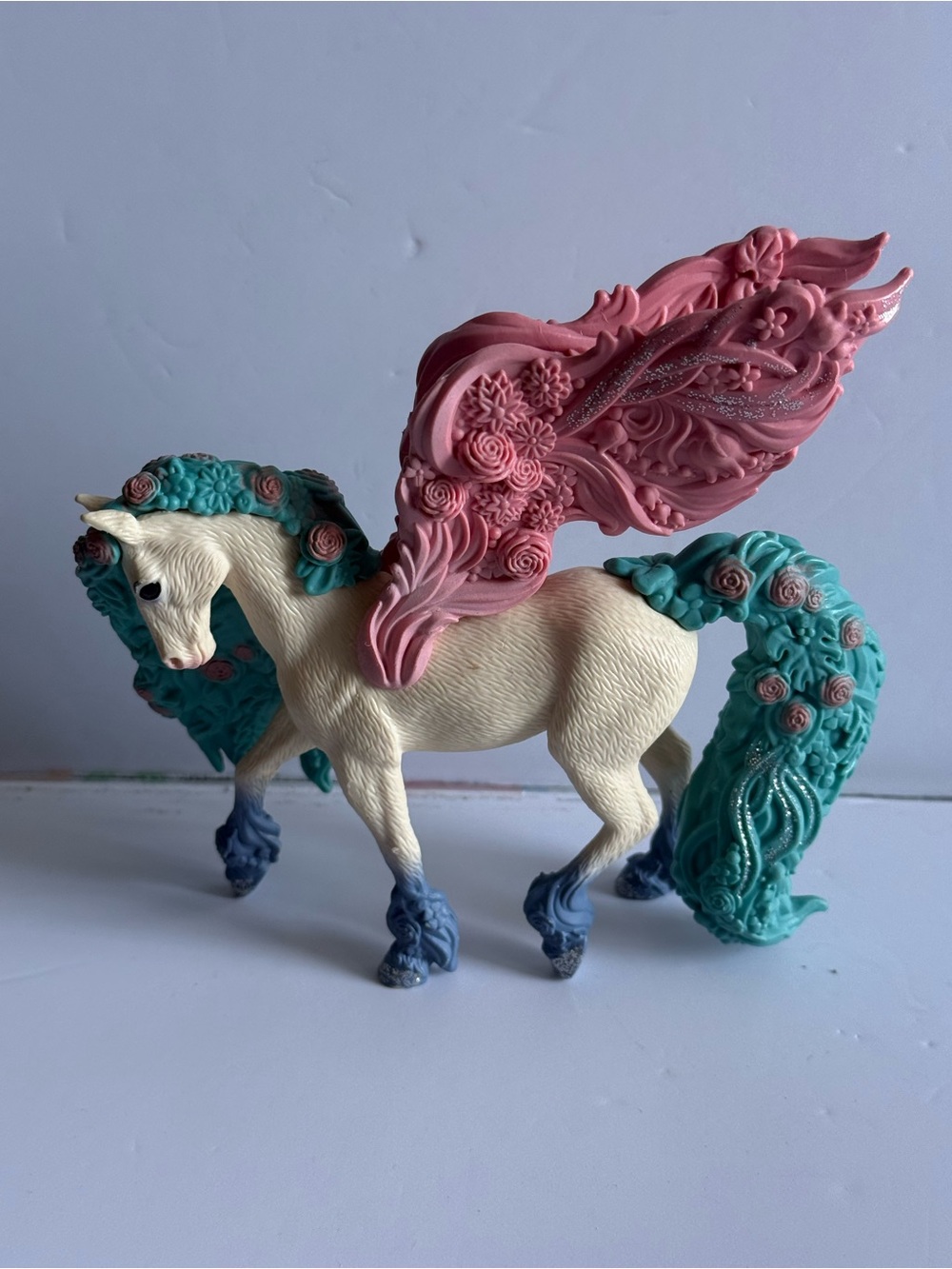 VTG GC  Schleich Flower Pegasus Bayala Fantasy 2019 Figure 70590 Made in Germany